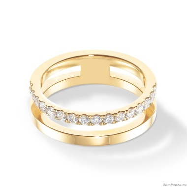 Кольцо Coeur de Lion, Crystal-Gold, 0136/40-1816 58